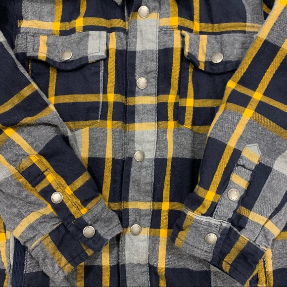 Mayoral Lined Flannel Button Down Size 3 - Picture 3 of 6